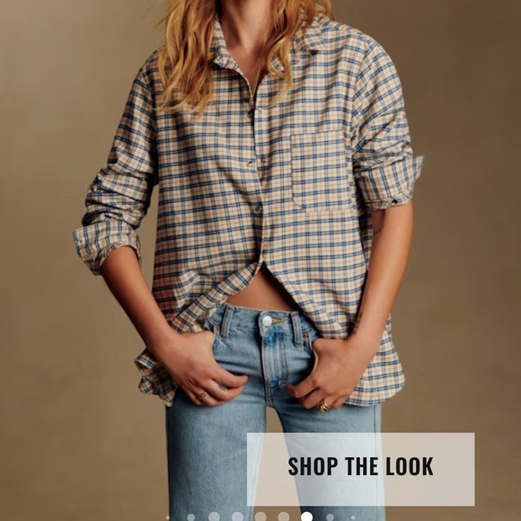 Plaid Button-Up Shirt - Picture 4 of 5